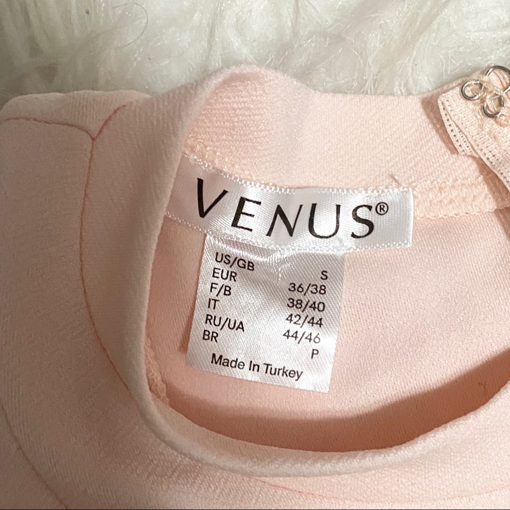 VENUS Blush Pink Ruffle Dress - Picture 6 of 9